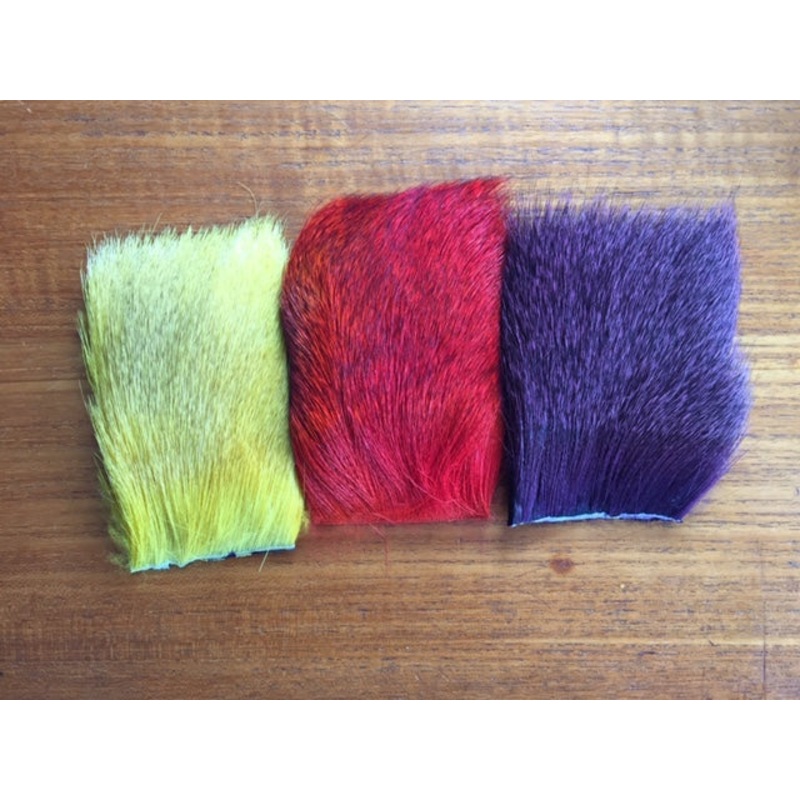 Whitetail Deer Body Hair – Dyed (for Spinning)