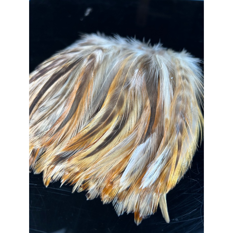 Strung Neck Hackle 4-6 Rusty Chinchilla