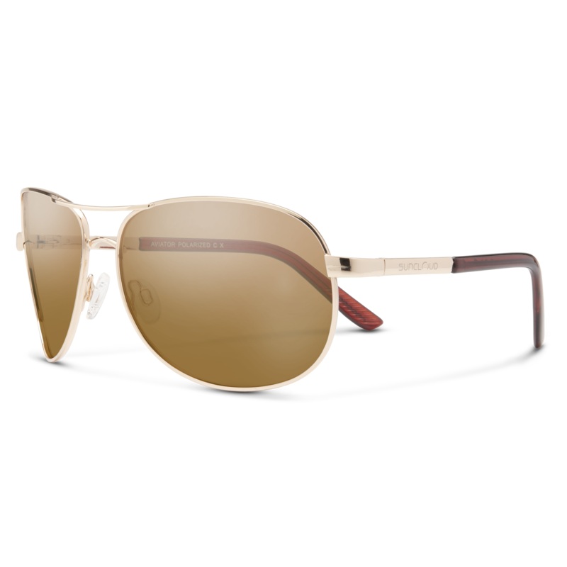SunCloud Aviator Gold Polarized Brown