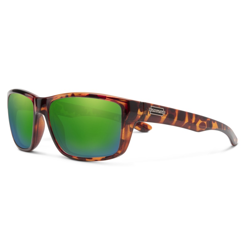 SunCloud Mayor Tortoise Polarized Green Mirror