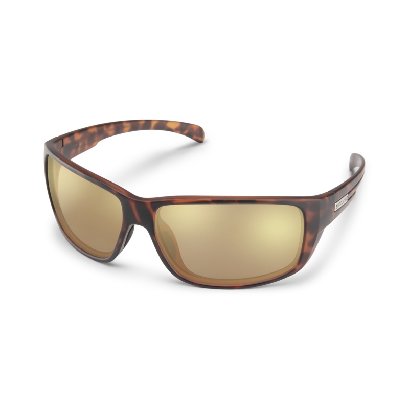 SunCloud Milestone Matte Tortoise Polarized Sienna Mirror
