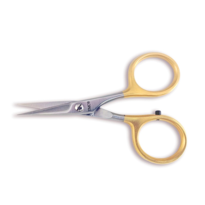 TMC RAZOR SCISSOR SERRATED GOLD