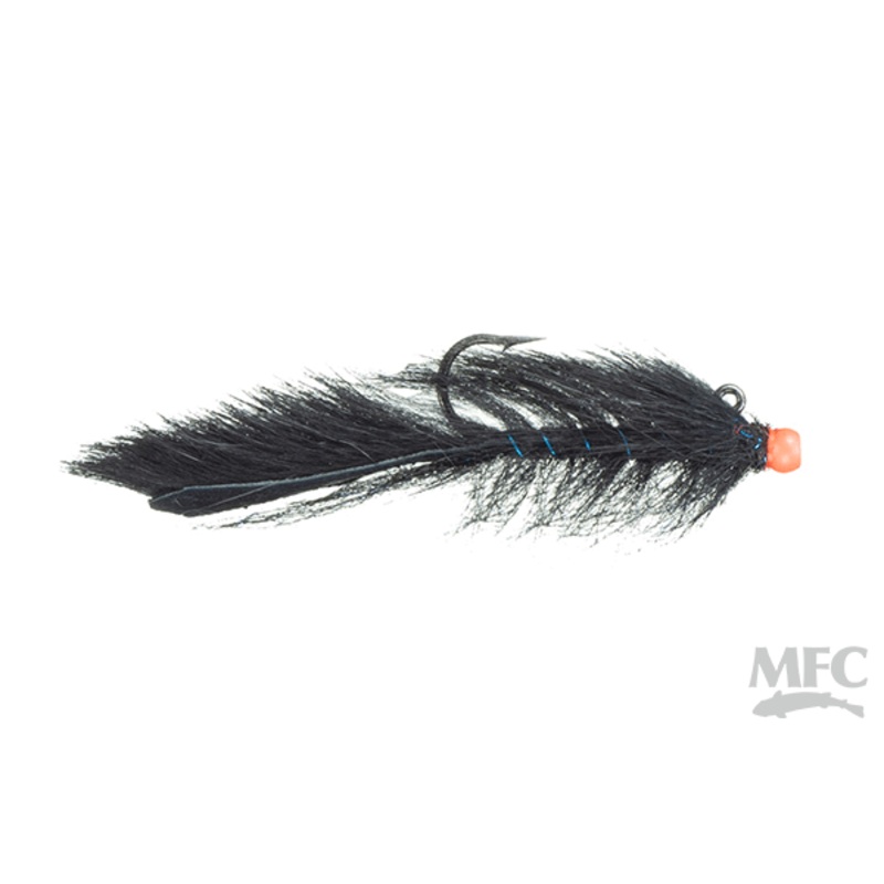 Balanced Squirrel Leech – Black/Orange Bead