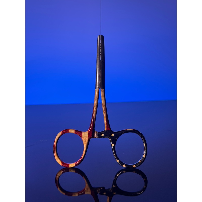MFC River Camo 5 Straight Tip Forceps – American Pride