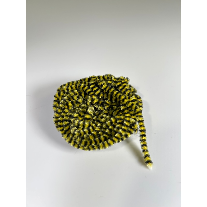 Speckle Chenille Black/Yellow Size 2 Medium