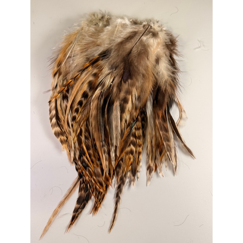 XL Rusty Chinchilla Rooster Saddle Hackle