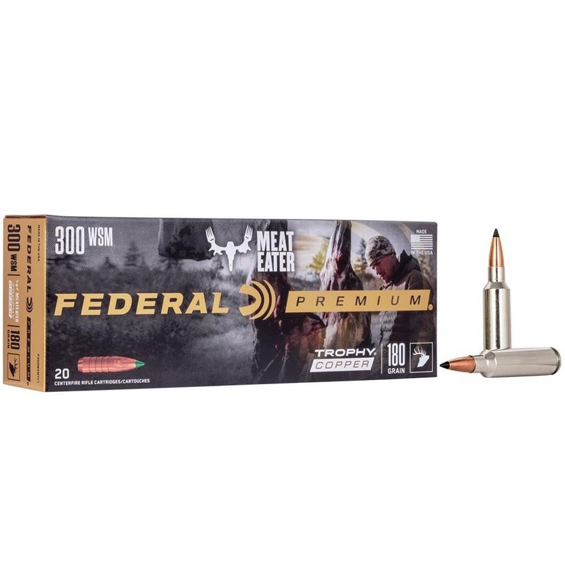 Federal Trophy Copper 300 WSM 180 Grain