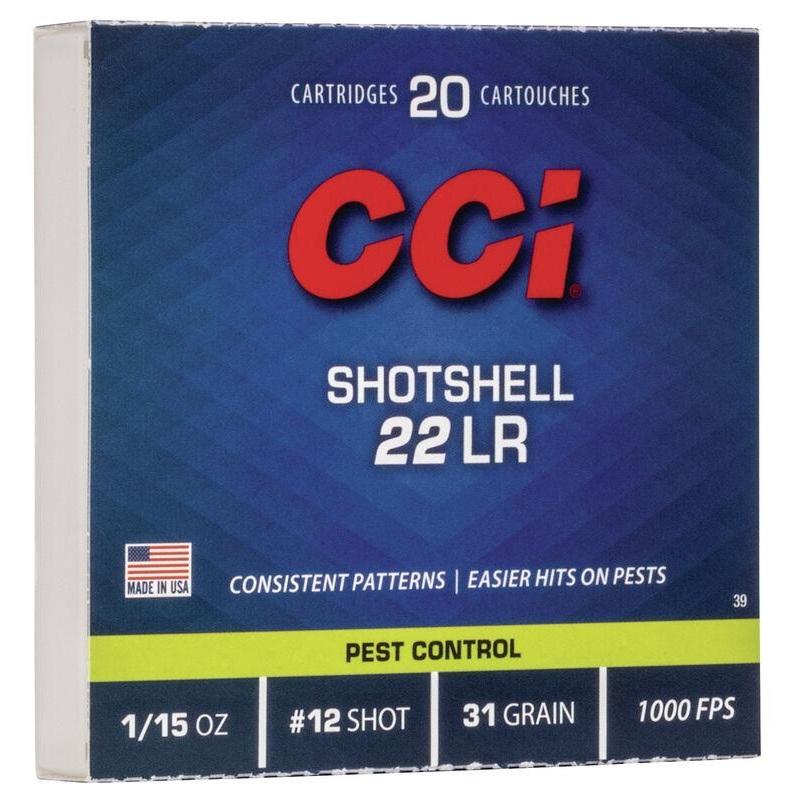 CCI Shotshell 22LR Birdshot #12