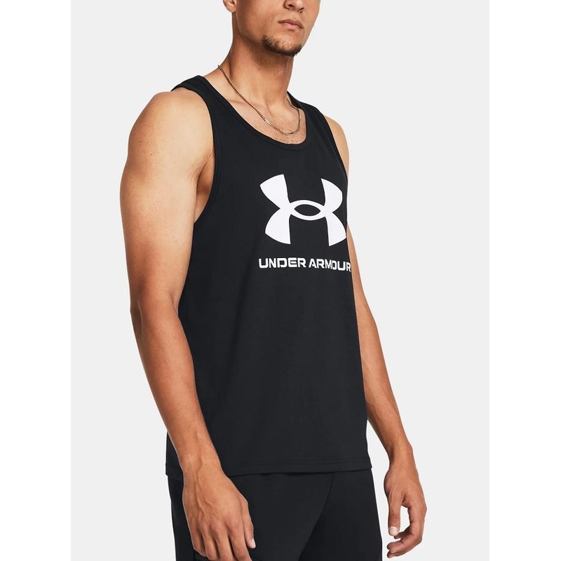 UA Sportstyle Logo Tank|S|M|L|XL|BLACK
