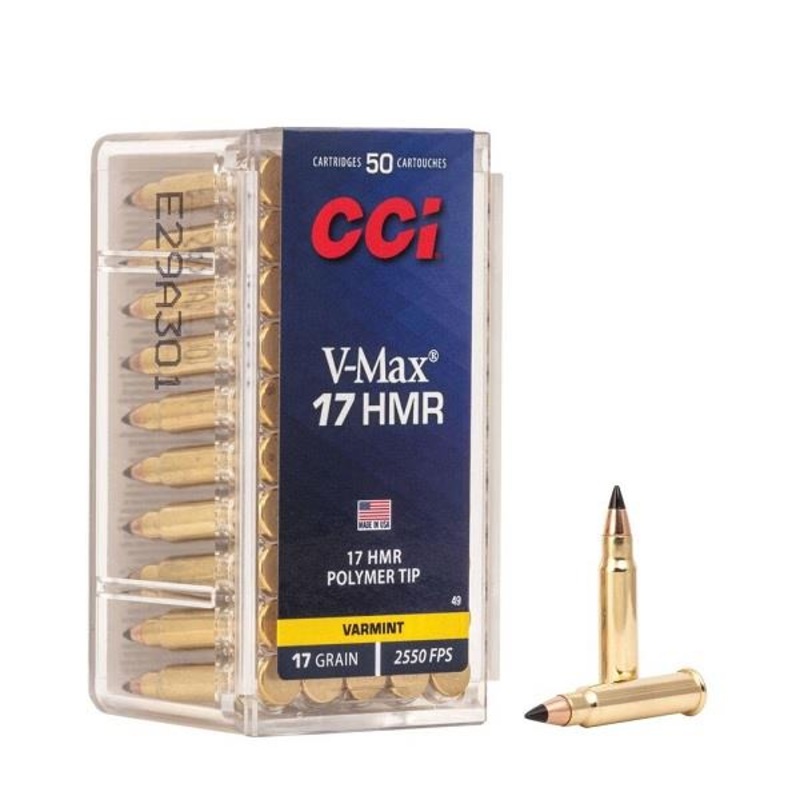 V-Max 17 HMR, 17 Grain- 50 Count