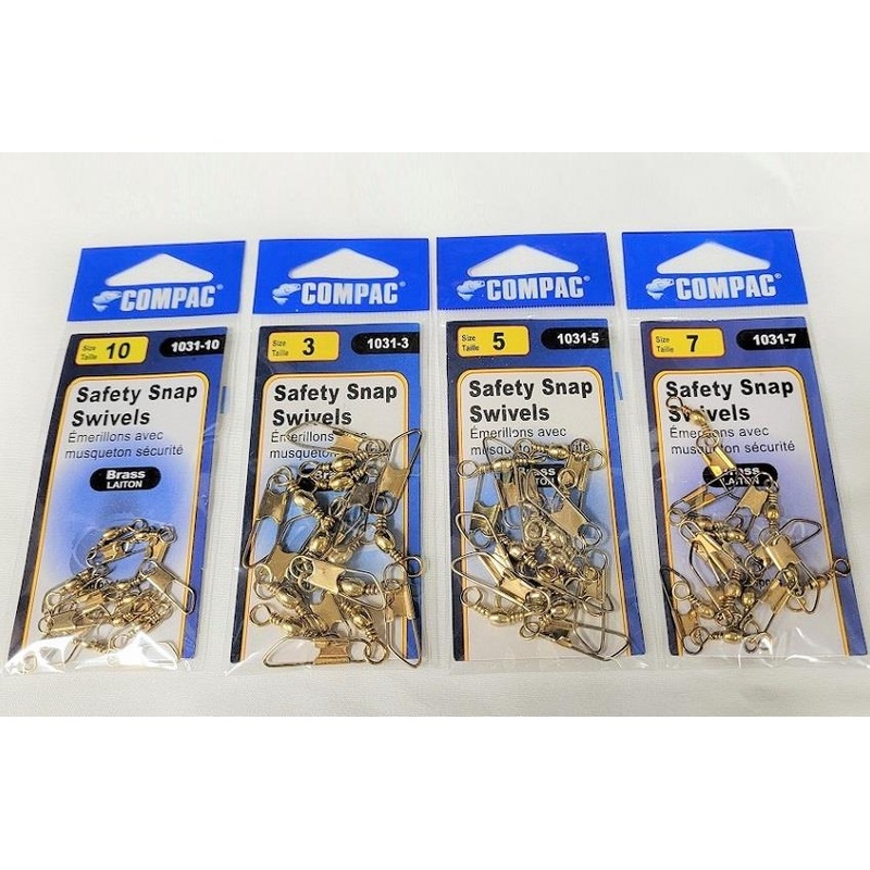 Compac Swivels w/ Safety Snaps