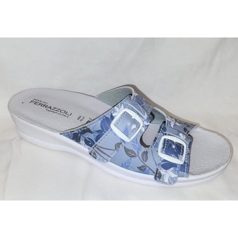 Flower Print 2-Strap Adjustable Sandals – Womens