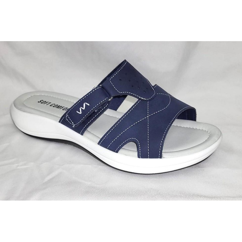 Soft Comfort Slip On Valcro Sandals – Womens