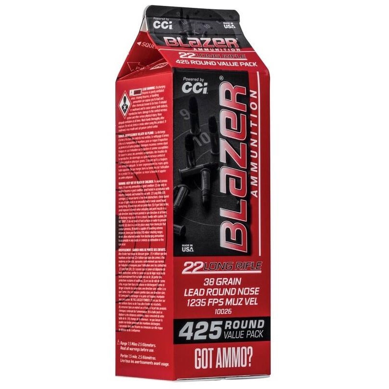 Blazer Rimfire 22LR 38 Grain – 425 Qty