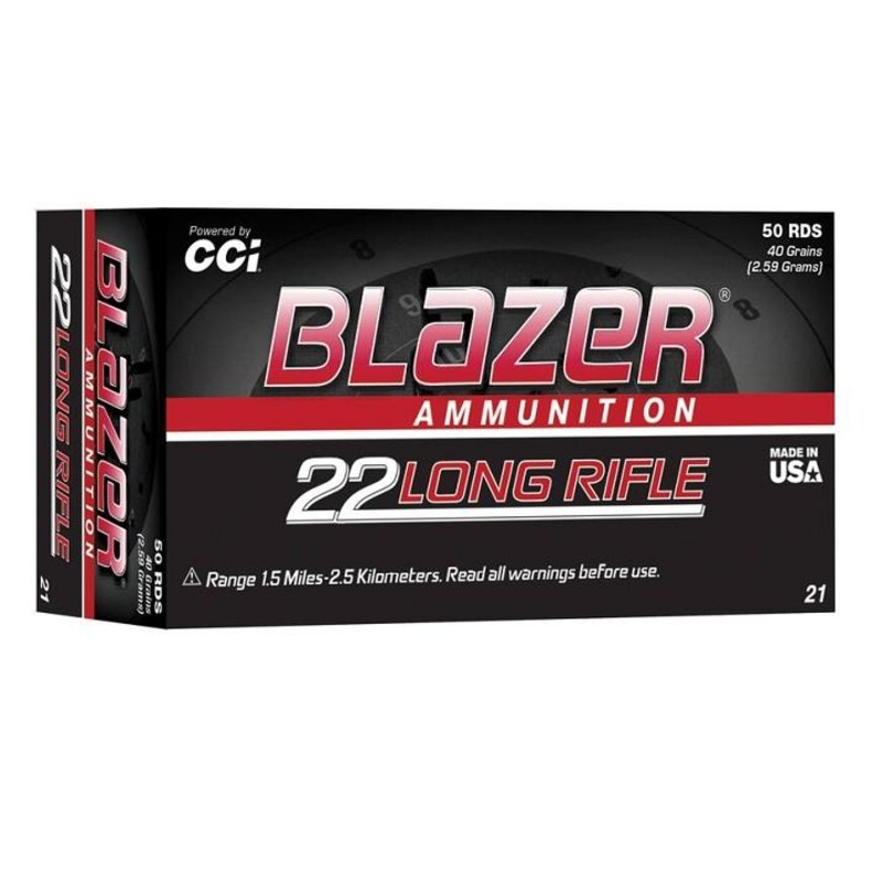 Blazer Rimfire 22LR, 40 Grain – 50 Qty