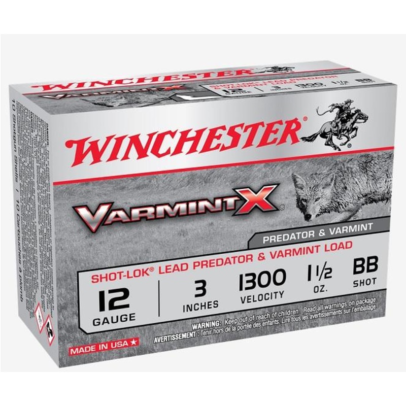 Winchester Varmint X 12Ga 3, 1-1/2oz BB – 10 Rounds