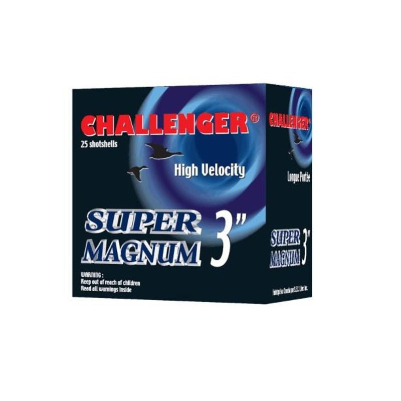 Challenger 12GA 3, 1-7/8oz Super Magnum Lead #2 – 25 Rounds