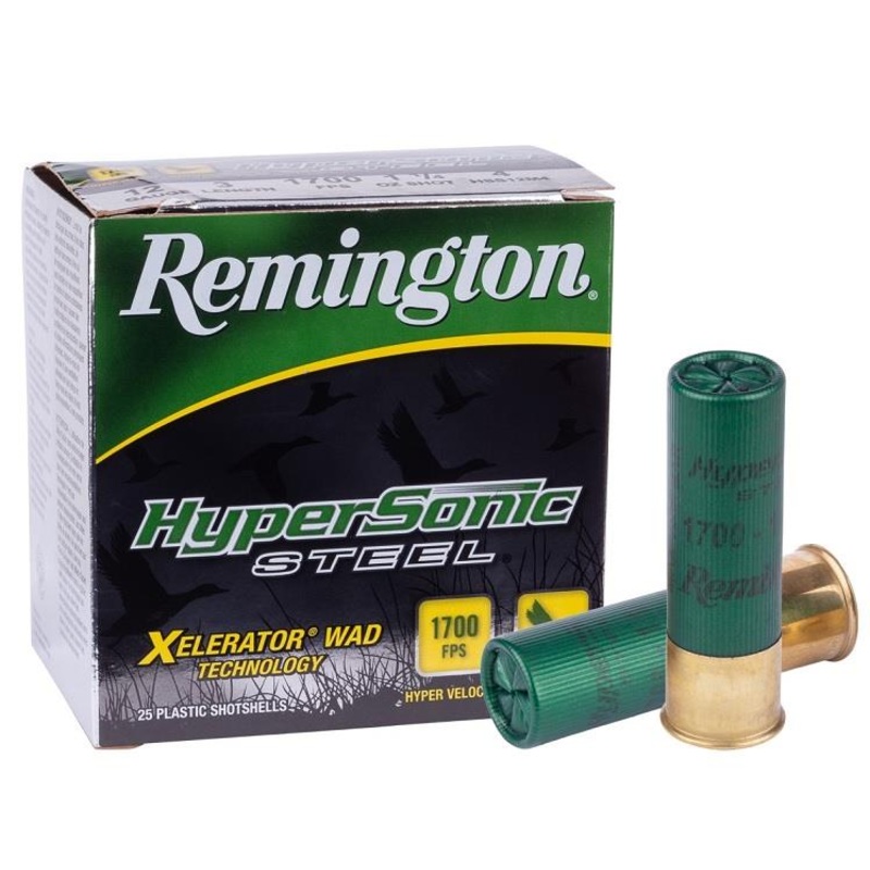 Hypersonic Steel 12 GA 3”, 1-1/4oz #4 1700 FPS – 25 Rounds