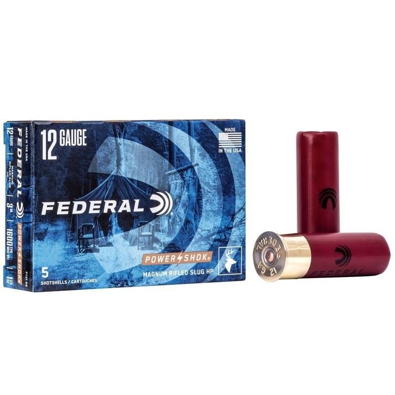 Power-Shok Rifled Slug 12Ga, 547 Grain, 3, 1600 fps – 5 Qty