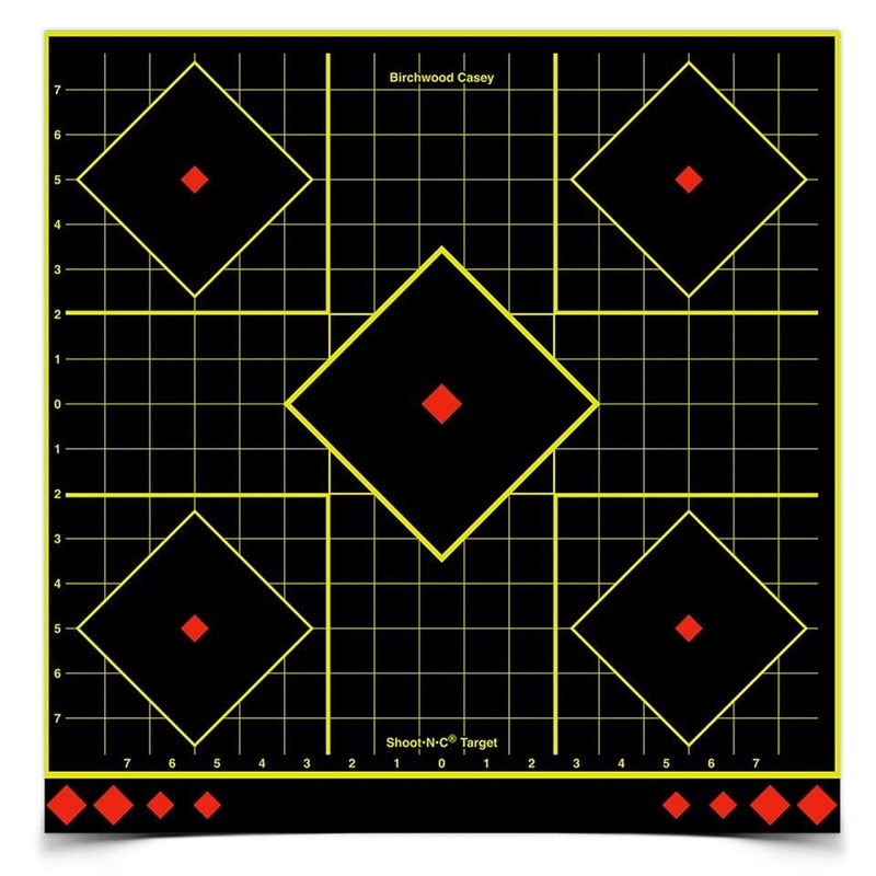 ShootNC 17.75 Inch Sight-In, 5 Targets – 85 Pasters