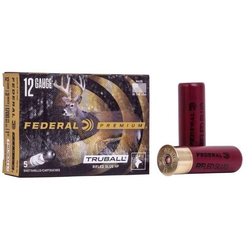 TruBall Rifled Slug 12Ga 438 Grain, 3 1700 fps – 5 Qty