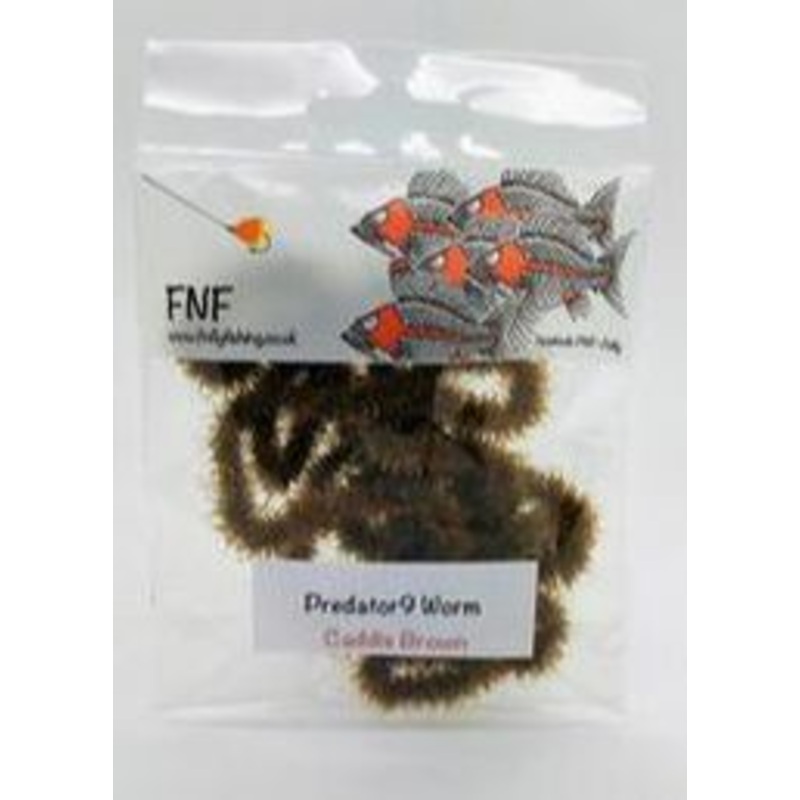 FNF Predator 9 Worm|Brandling Worm|Hot Pink|Hulk|Leech Black|Olive|White|Caddis Brown