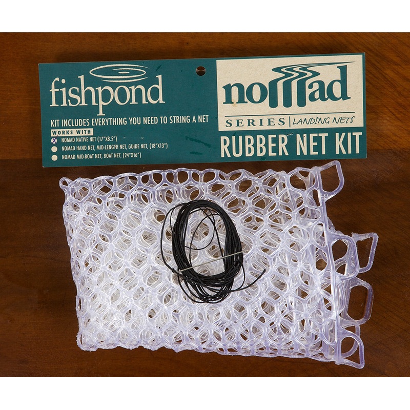 Nomad Replacement Rubber Nets|12.5″|15″|19″|Clear|Black