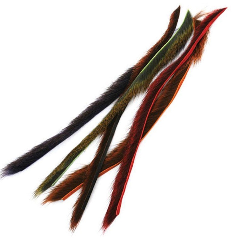 Pine Squirrel Zonker Strips|Natural|Black|Brown|Olive|Sculpin Olive|Leech Red|Fl. Chartreuse|Purple|Claret|Rust|Light Olive|Crawdad Orange|Tan