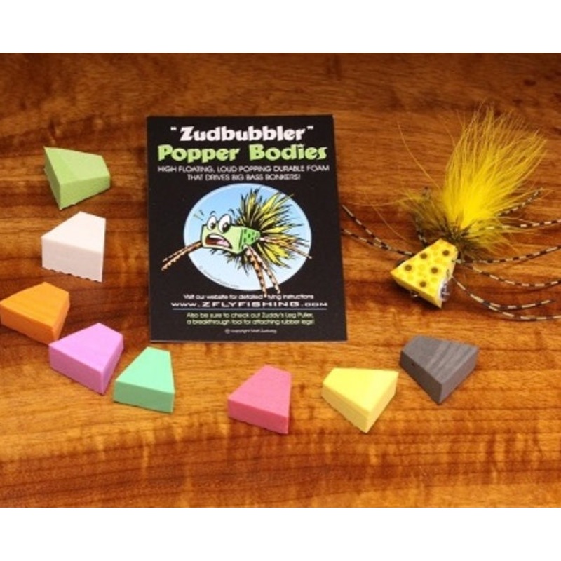 Zudbubbler Popper Bodies|Chartreuse|Lt. Olive|Peeper Tan|Pink|White|Yellow