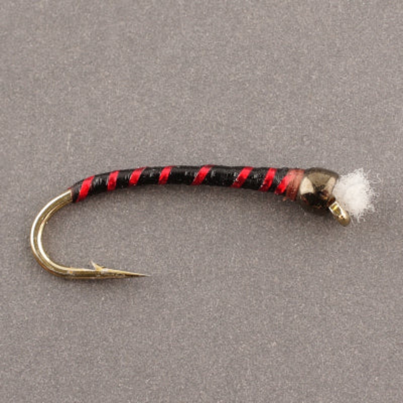 TW UT Black Chironomid Red Holo Rib