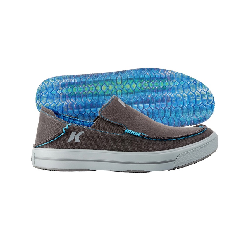 Korkers Fish Moc Tarpon w/ Fixed Kling-On Deck Soles, Black Olive