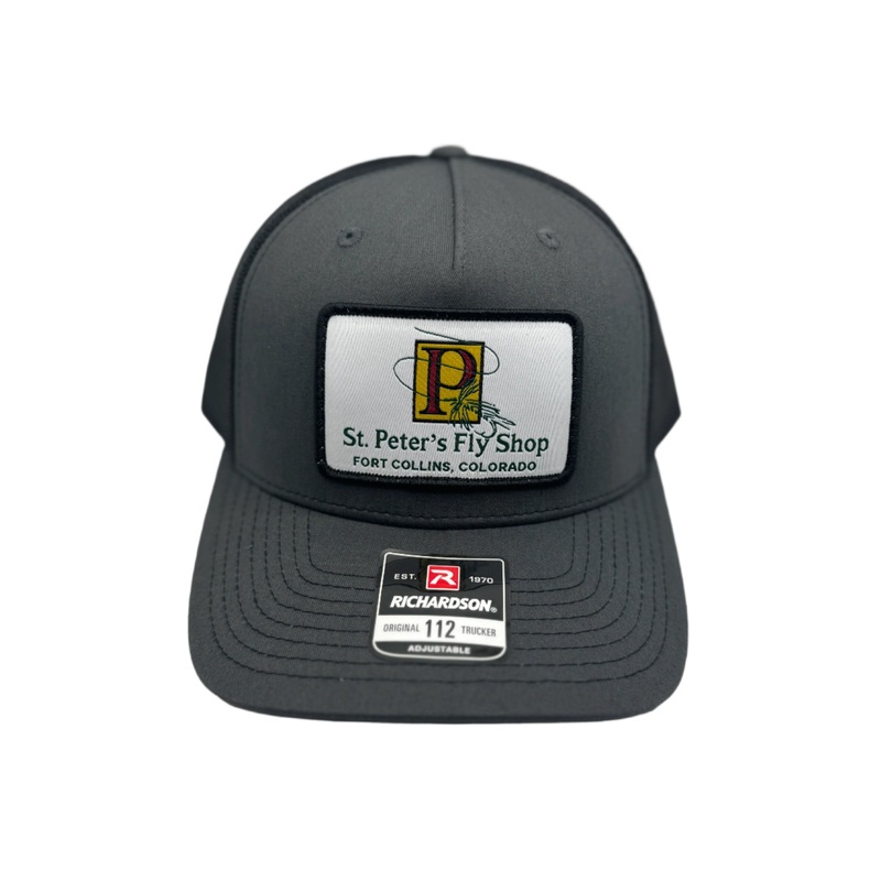 Richardson Sports St. Peter’s Classic Logo Patch Trucker Hat Charcoal / Black One Size