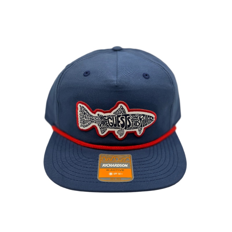 Richardson Sports St. Peter’s Manifesto Patch Red Outline Umpqua Hat Navy / Red Rope One Size