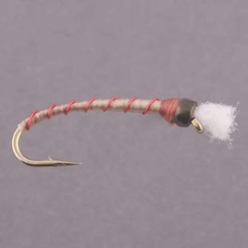 TW UT Tan Chironomid Red Wire Rib