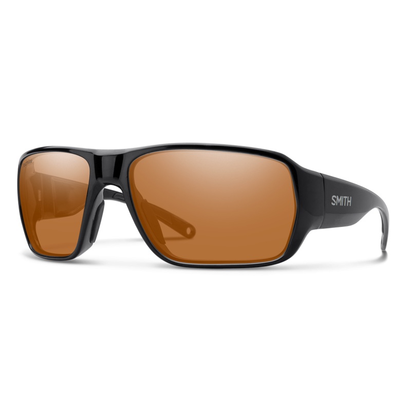 Smith Optics Castaway: Black Frame / Glass Polarchromic Copper Mirror / Medium