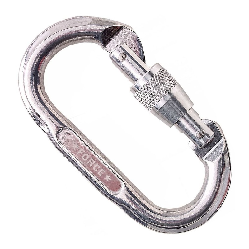 NRS SMC Force Oval Screw-Lok Carabiner Bright