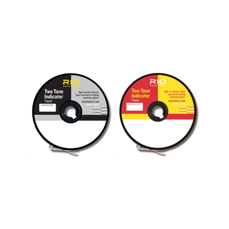 Rio Two-Tone Indicator Tippet|Black / White|Pink / Yellow|1X|2X|3X