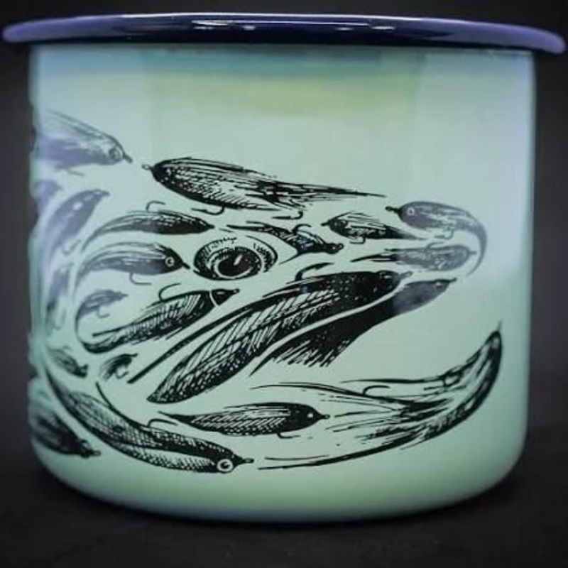 RYW Enamel Mug: Trout Streamers