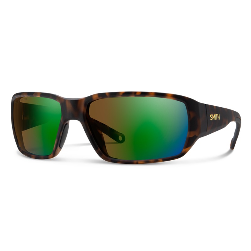 Smith Optics Hookset: Matte Tortoise Frame / ChromaPop Polarchromic Brown Green Mirror Glass / Medium to Large