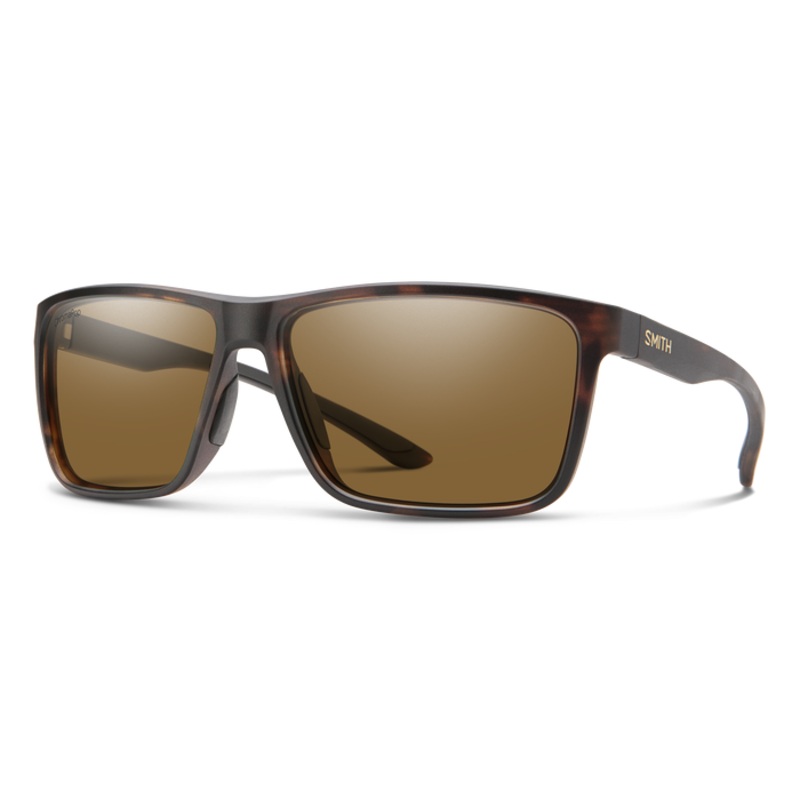 Smith Optics Riptide: Matte Tortoise Frame / ChromaPop Glass Polarized Brown / Medium to Large