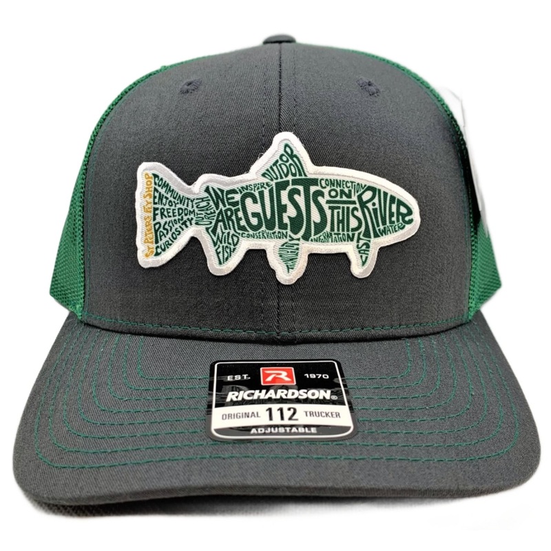 St. Peter’s Manifesto Patch Trucker Hat Charcoal/Kelly Green