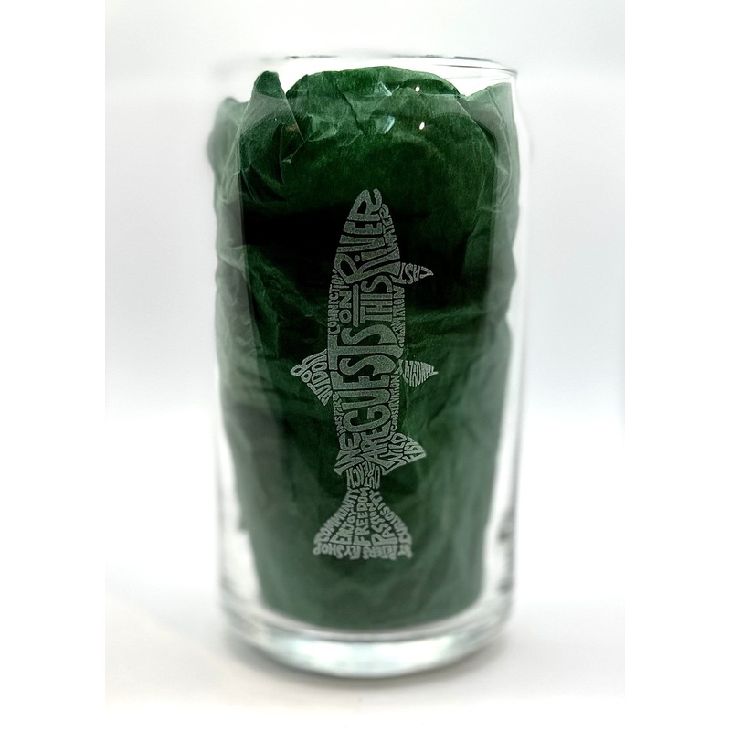 Bevvee Etched Manifesto Beer Can Glass