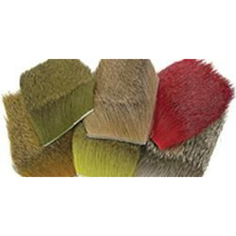Deer Body Hair|Dark Olive|Rusty Brown|Olive|Yellow|Purple|Blue|Bleached|Natural Brown|Sculpin Olive|Fl. Cerise|Red|Black|Dark Brown|Chartreuse|Orange|Golden Brown|One Size