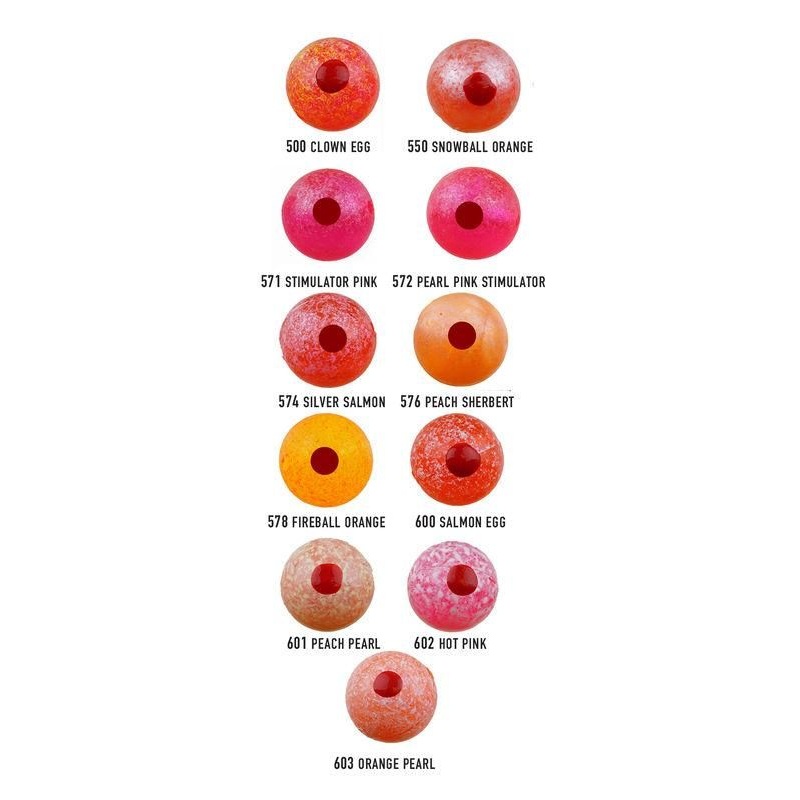 Egg Drop Bead|Peach Pearl|Orange Pearl|Salmon|Clown|Fireball Orange|6mm|8mm