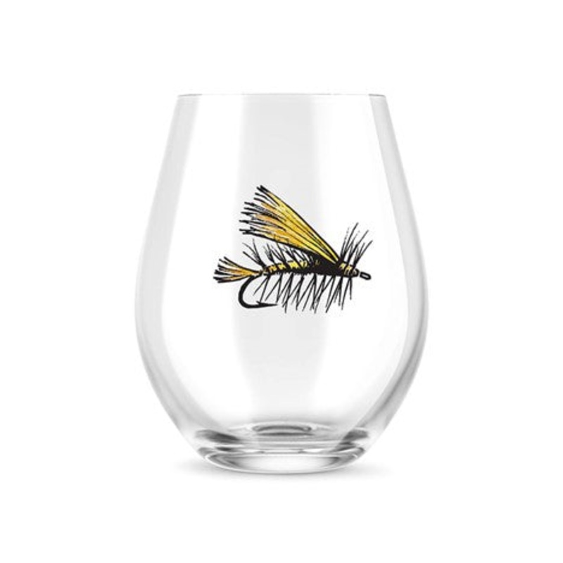 Rep Your Water Stimi Metallic Print Stemless Wine Glass