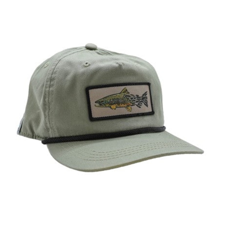 RYW Brown Snacks Light Green Unstructured 5-Panel Hat
