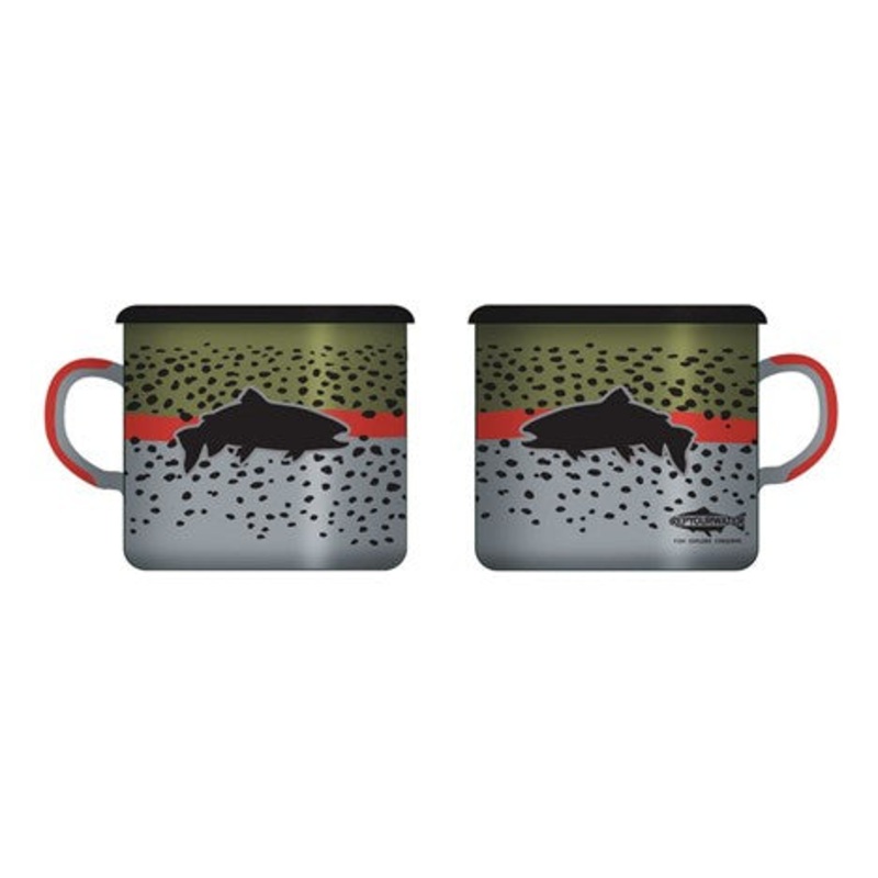 RYW Enamel Camp Mug Rainbow Flank
