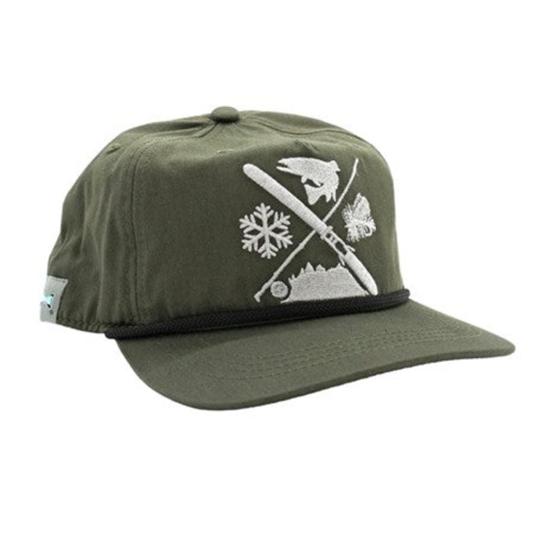 RYW Meier Skis Collab Green Unstructured 5-Panel Hat