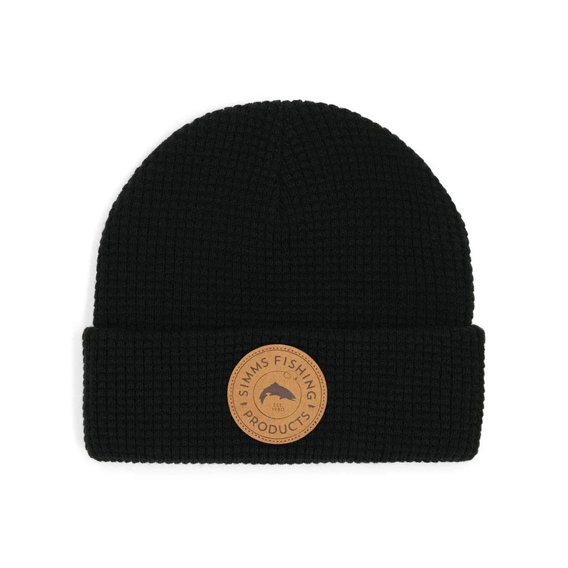 Simms Everyday Waffle Knit Beanie Black