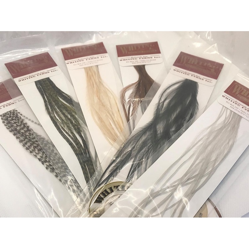 Whiting 100 Pack|Grizzly |18|Med. Dun |22|White |12|Lt. Dun |18|Griz Dk Olive |12|Golden Straw |18|Black |22|Grizzly |12|Grizzly |16|Med. Dun |18|Griz Pale Yel. |12|Grizzly |22|Griz Dk Olive |10|Med. Dun |10|Black |20|Grizzly |14|Med. Dun |16|Griz Pale Ye